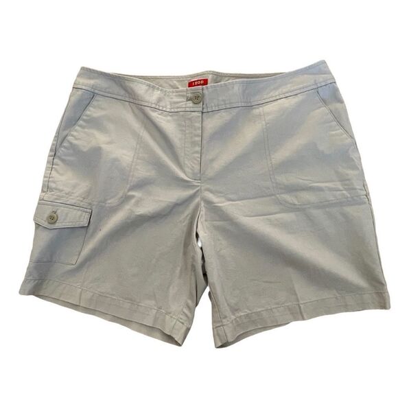 Izod ~ Lt Grey Womens Shorts ~ size 14 - Picture 2 of 12